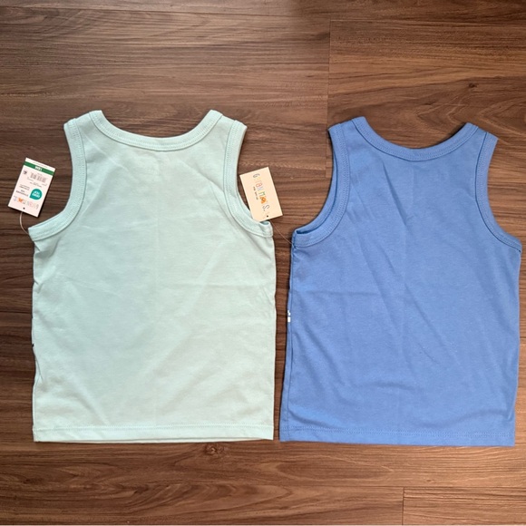Garanimals Dinosaur and Shark Tank Tops - Light Green and Blue - Picture 2 of 3